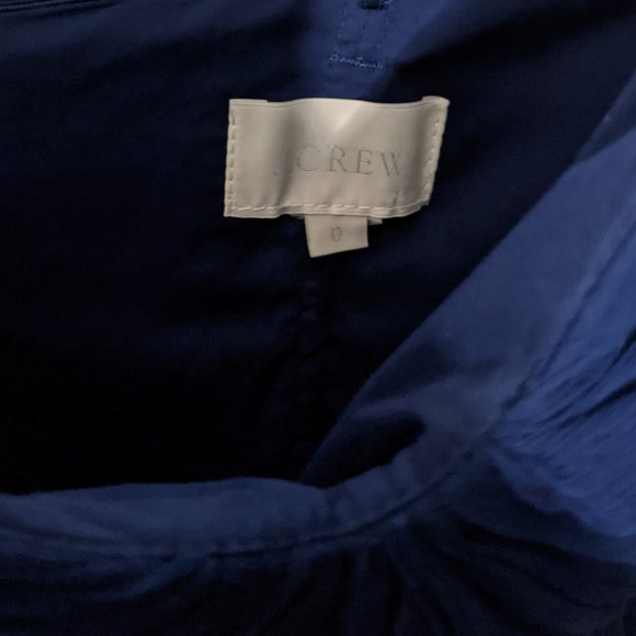 Navy blue layered chiffon strapless dress - Picture 2 of 3